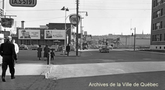 Limoilou dans les années 1950 : la station-service Fina, sur la 3e Avenue - Jean Cazes